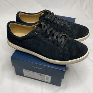 Cole Haan Grand Crosscourt II Black Suede Sneaker